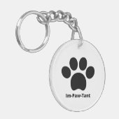 Im-Paw-Tant Circle両面アクリルキーチェーン キーホルダー (正面左)
