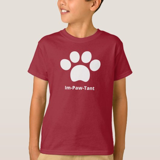 Im-Paw-Tant Kid's Basic Tシャツ (正面)