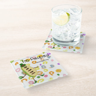 I'm Pawpaw ガラスコースター