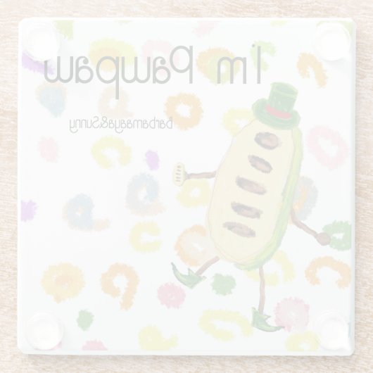 I'm Pawpaw ガラスコースター (裏面)