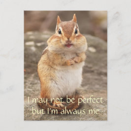 I'm Perfect Chipmunk引用文はがき ポストカード