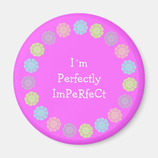 I'm Perfect ImPeRfeCtピンクかわいらしマグネット マグネット (正面)