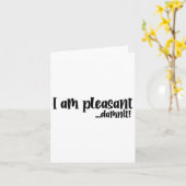 Im Pleasant...皮肉おもしろいを吐く_2 カード (黄色い花)