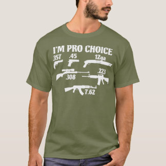 Im Pro Choice pick your caliber Pro Gun 2A gift Tシャツ