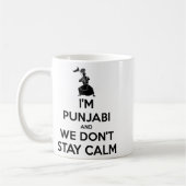 Im Punjabi And We Dont Keep Calm Baby  コーヒーマグカップ (左)