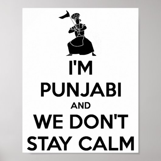 Im Punjabi And We Dont Keep Calm Baby ポスター (正面)