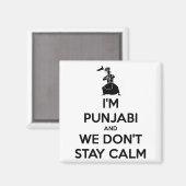 Im Punjabi And We Dont Keep Calm Baby  マグネット (正面/裏面)