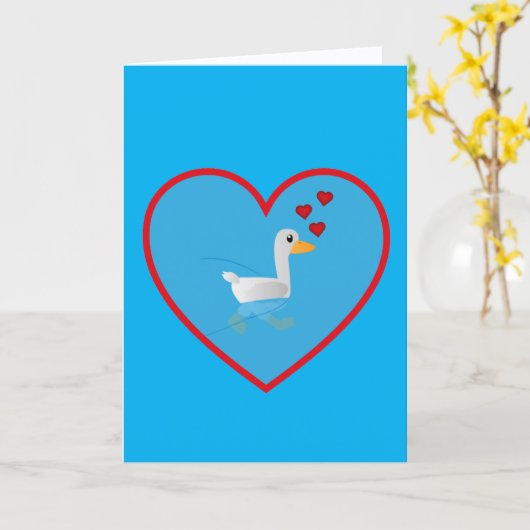 I'm Quackers for you カード (黄色い花)