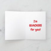 I'm Quackers for you カード (内部)