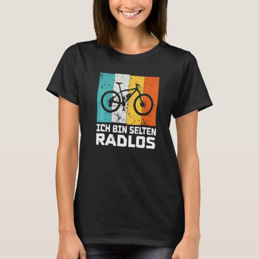 I'm rarely bikeless funny cyclist bike wheel Premi Tシャツ (正面)