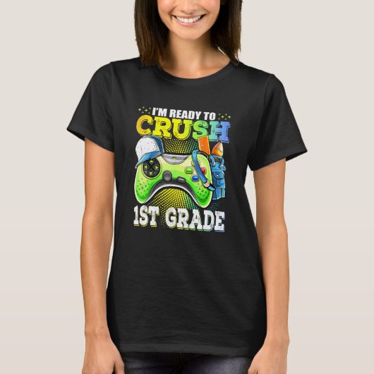 Im Ready Crash 1年生新学期ビデオゲーム Tシャツ (正面)