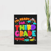 Im Ready For Third Grade First Day Of School Teach カード (正面)