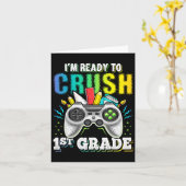I'm Ready To Crush 1st Grade Ck To School Video Ga カード (黄色い花)
