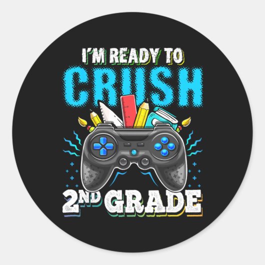 I'm Ready to Crush 2級新学期ビデオ ラウンドシール (正面)