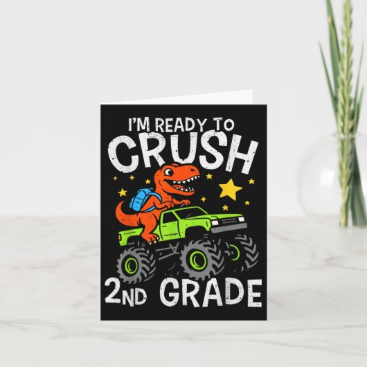 Im Ready To Crush 2nd Grade Dinosaur Monster Truck カード (正面)