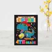 Im Ready To Crush 4th Grade Dinosaur Back To Schoo カード (黄色い花)