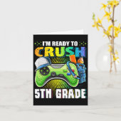 I'm Ready To Crush 5th Grade Ck To School Video Ga カード (黄色い花)