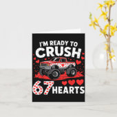 I'm Ready To Crush 67 Hearts Truck 7 6 Valentines  カード (黄色い花)