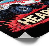 I'm Ready To Crush 67 Hearts Truck Funny 6 7 Valen ポスター (角)