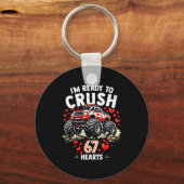 I'm Ready To Crush 67 Hearts Truck Valentines Day  キーホルダー (正面)
