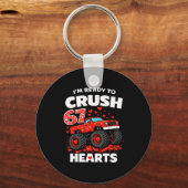 I'm Ready To Crush 67 Hearts Truck Valentines Day  キーホルダー (正面)