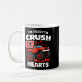 I'm Ready To Crush 67 Hearts Truck Valentines Day  コーヒーマグカップ (左)