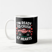 I'm Ready To Crush 67 Hearts Truck Valentines Day  コーヒーマグカップ (左)
