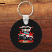 I'm Ready To Crush 6 7 Hearts Truck Funny 6 7 Vale キーホルダー (正面)