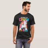I'm Ready To Crush 6th Grade Unicorn Rainbow Back Tシャツ (正面フル)