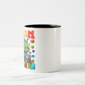 I'm Ready To Crush 9th Grade Monster Truck ツートーンマグカップ (中央)