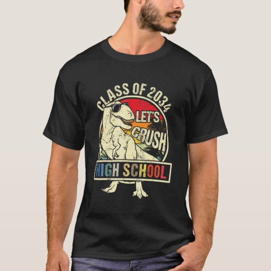 I'm Ready To Crush High School Dinosaur Boys Back  Tシャツ (正面)