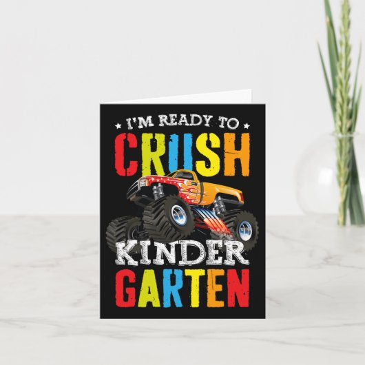 Im Ready To Crush Kindergarten Monster Truck Ck To カード (正面)