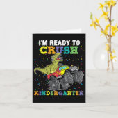 I'm Ready To Crush Kindergarten Monster Truck Dino カード (黄色い花)