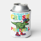 I'm Ready To Crush Second Grade Dinosaur Back To S 缶クーラー (缶正面)