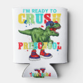 I'm Ready To Crush Second Grade Dinosaur Back To S 缶クーラー (裏面)