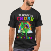 I'm Ready To Crush Seventh Grade Rex Dinosaur Rain Tシャツ (正面)