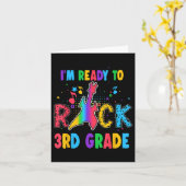 Im Ready To Rock 3rd Grade Guitar Back To School カード (黄色い花)