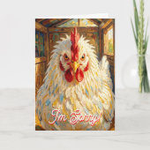 I'm really Sorry | Funny Chicken | Let's Make Up カード (正面)