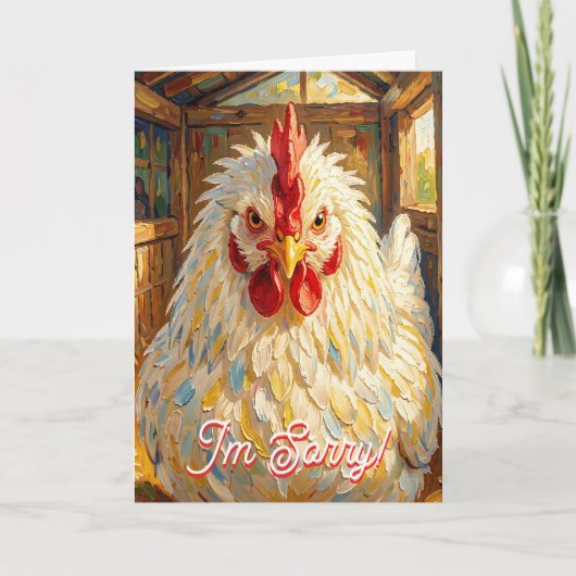 I'm really Sorry | Funny Chicken | Let's Make Up カード (正面)