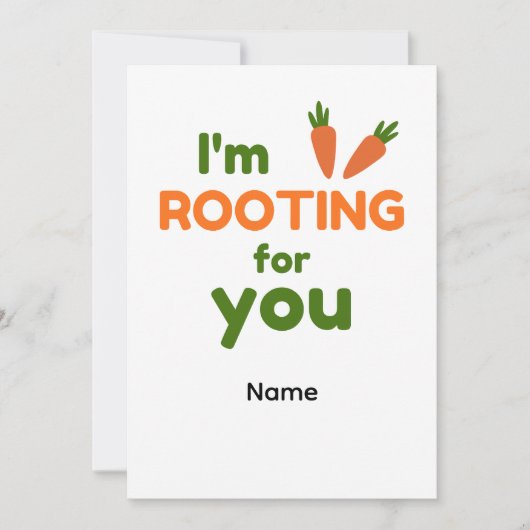 I'm Rooting for You カード (正面)
