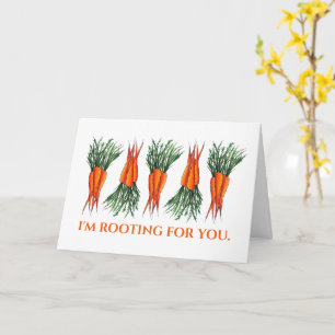I'm Rooting for You Bunch of Carrots勇気付けられる カード