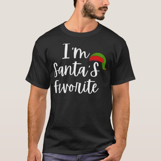 I'm Santa's Favorite - Funny Christmas Tシャツ (正面)