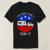 Im Seyと私はSummer Rv Camping Men Woおもしろいを牽引 Tシャツ (デザイン正面)