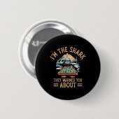 Im Shark彼らは警告Snooker Billiards Pについて 缶バッジ (正面&裏面)
