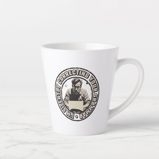 I'm Silently Correcting Your Grammar カフェラテマグ (右)