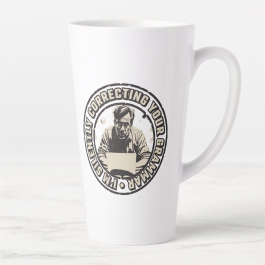 I'm Silently Correcting Your Grammar カフェラテマグ (右)