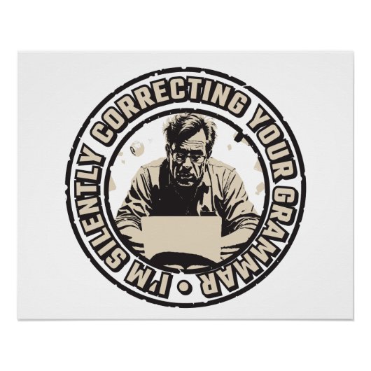 I'm Silently Correcting Your Grammar ポスター (正面)