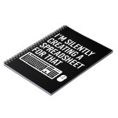 I'm Silently Creating A Spreadsheet Actuary Funny ノートブック (左側)