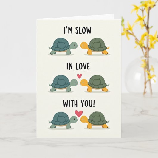 Im Slow In Love With You Card カード (黄色い花)