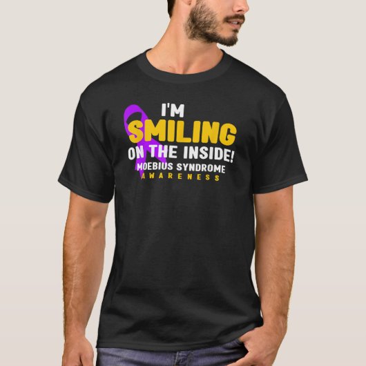i'm Smiling On The Inside Moebius Syndrome Awarene Tシャツ (正面)